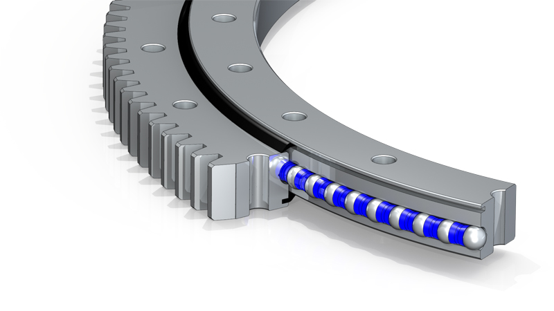 Қытай Ванда бір қатарлы төрт нүкте Байланыс Допты сыртқы берілісі жоғары бұрылатын бұрылмалы мойынтірекпен