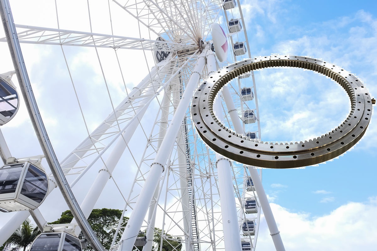 Ауыр кезекші допты бір қатарлы допты ішкі редукторы Ірі мөлшері Феррис доңғалаққа арналған жүн-сақиналы сақинасы (2)